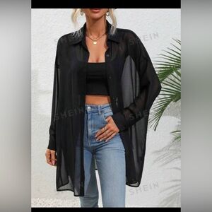 Sheer button top (2 items) for 1 price